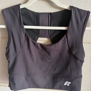 Black Sports Bra with Logo